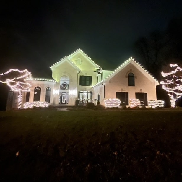 christmas light installation